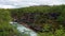 Abisko Canyon and turiststation in Abisko National Park in Sweden