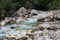 Abkhazia. waterfall. mountain river forest wild nature