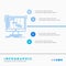 Ableton, application, daw, digital, sequencer Infographics Template for Website and Presentation. Line Blue icon infographic style