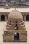 Ablution fountain and minaret of Ibn Tulun historic mosque, Old Cairo, Egypt