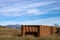 Abo Mission ruiins, with Manzano Mountains in background