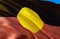 Aboriginal Australia flag. 3D Waving flag design. The national symbol of Aboriginal Australia, 3D rendering. The national symbol