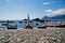 The Aboriginal Canoe tatala on the beach in Lanyu Orchid Island , Taiwan, July 27 2016