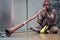 Aboriginal Didgeridoo Player