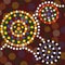 Aboriginal dot painting background