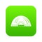 Aboriginal dwelling icon green vector