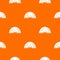 Aboriginal dwelling pattern vector orange