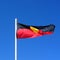 Aboriginal flag waving
