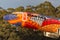 Aboriginal painted Qantas Boeing 737-838 VH-VXB `Yananyi Dreaming` departing Melbourne International Airport.