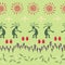 Aborigine, design with lizard, Kokopelli fertility deity, sun, eagle, cacti