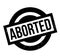 Aborted rubber stamp
