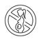 Abortion black line icon. Fetal death, miscarriage concept. Women`s health problems infertility. Sign for web page, mobile app,