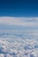 above cloud blue sky background only