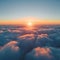 Above the clouds Stunning aerial view with ethereal atmosphere