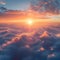 Above the clouds Stunning aerial view with ethereal atmosphere