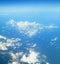 Above High Light Clouds. Taken at 30,000 Feet Altitude