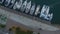 Above a Jetty with Sailing Yachts 