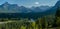 Above the kananaskis river and golf course