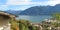 Above Locarno Lake With Mountains And City View