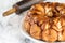 Above Shot of Sweet Carrot Cake Monkey Bread