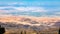 Above view of hills in Holy Land from Mount Nebo