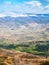 Above view of landscape of Promised Land in winter