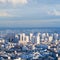 Above view of residential district in Paris city