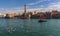 An Abra, water taxi crossing the Dubai Creek in the UAE