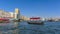 An Abra, water taxi in the middle of the Dubai Creek in the UAE