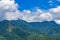 Abraao mountain Pico do Papagaio with clouds Ilha Grande Brazil