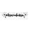 Abracadabra - hand drawn lettering phrase isolated on the white background. Fun brush ink inscription for photo overlays