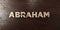 Abraham - grungy wooden headline on Maple - 3D rendered royalty free stock image