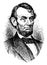 Abraham Lincoln, vintage illustration