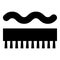 Abrasion resistant for broom brushing Designation on the wallpaper symbol icon black color vector illustration flat style image