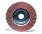 Abrasive treatment tool brown sanding flap disc isolated