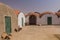 ABRI, SUDAN - FEBRUARY 25, 2019: Courtyard of Magzoub Nubian Traditional Guest House in Abri, Sud