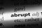 abrupt