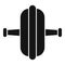 Abs exercise wheel icon simple vector. Sport lifestyle