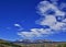 Absaroka Mountain Range under summer cirrus and lenticular clouds near Dubois Wyoming