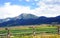 Absaroka Mountains Loom Over Farm