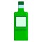 Absinthe bottle alcoholic beverage flat icon