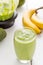 Absolutely Amazing Tasty Green Avocado Shake or Smoothie, Made with Fresh Avocados, Banana, Lemon Juice and Non Dairy Milk