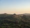 Absolutely stunning landscape image of Dartmoor in England showing Leather Tor, Sharpitor and Kings Tor in majestic sunrise light