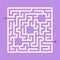 Abstact labyrinth. Game for kids. Puzzle for children. Maze conundrum. Color vector illustration