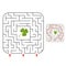 Abstact labyrinth. Game for kids. Puzzle for children. Maze conundrum. Vector illustration