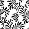 Abstact seamless floral geometric pattern Floral swirl le