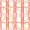 Abstarct seamless pattern with trendy checkered print, rope and belts.