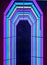 Abstrack neon light background ,Entrance concept