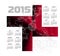 Abstract 2015 Calendar