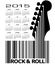 An abstract 2015 Guitar music calendar